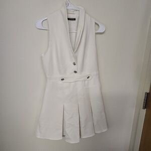 SFERA Collection White Button Detail Dress Size Small